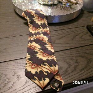 Vtg 1996 Grateful Dead Devils Friend First Set BLUE GOLD Smoke Alien Silk Tie